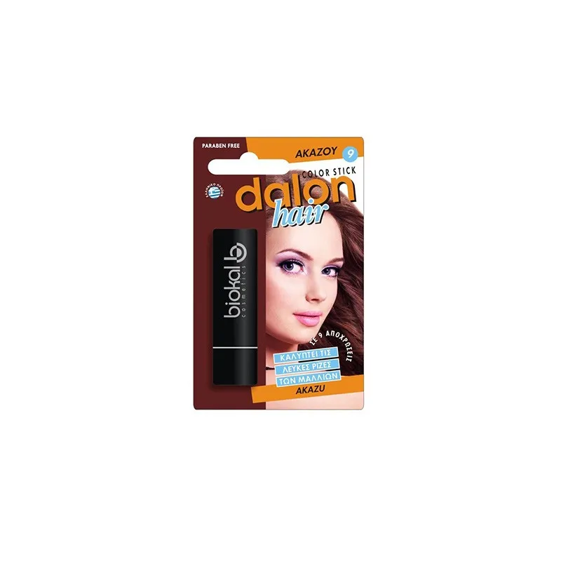 Φωτογραφία προϊόντος: Dalon Color Hair Stick Ακαζού Κραγιόν Μαλλιών για Κάλυψη Λευκών Ριζών 4.5gr