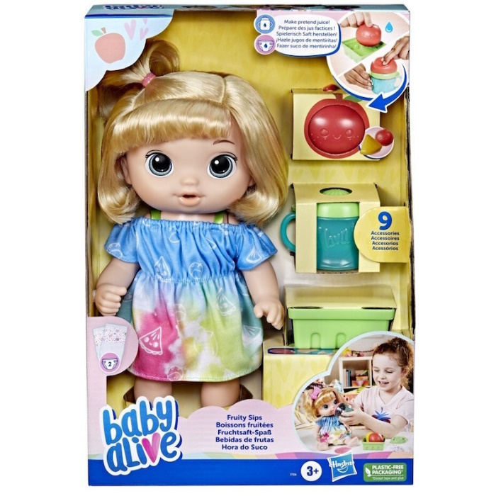 Φωτογραφία προϊόντος: Hasbro Baby Alive Fruity Sips Apple Blonde Hair