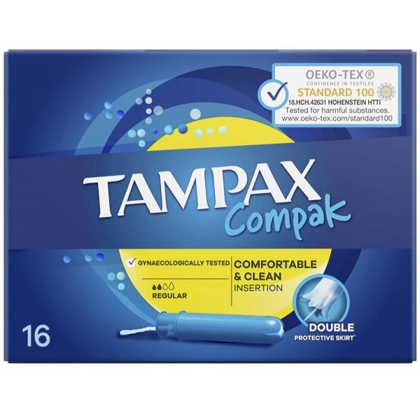 Φωτογραφία προϊόντος: Tampax Συμπαγείς Ταμπόν Compak 16τμχ