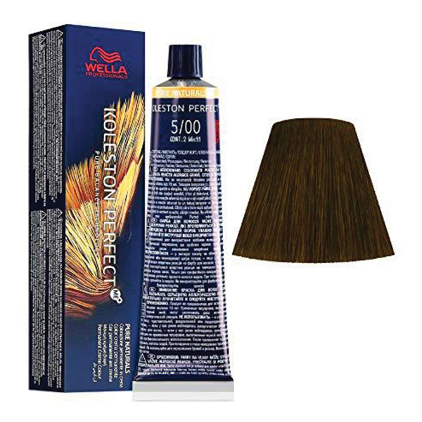 Φωτογραφία προϊόντος: Wella Professionals Koleston Perfect Me+ Pure Naturals 60ml | Απόχρωση 5/00 Καστανό Ανοιχτό Έντονο Φυσικό