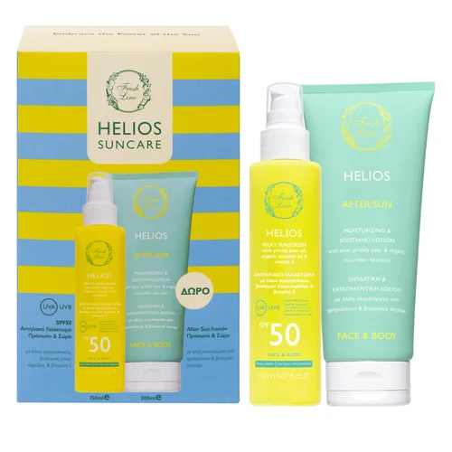 Φωτογραφία προϊόντος: Fresh Line Helios Milky SPF50 & After Sun Σετ Αντηλιακής Προστασίας 2τμχ