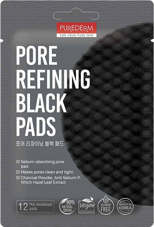 Φωτογραφία προϊόντος: PUREDERM Pore Refining Black Pads Δίσκοι Καθαρισμού Πόρων Προσώπου (12τμχ)