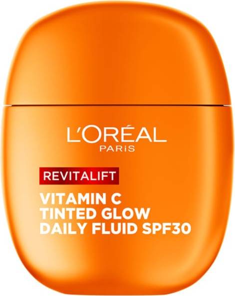 Φωτογραφία προϊόντος: L'OREAL Paris Revitalift Vitamin C Tinted Glow Daily Fluid Αντηλιακή Κρέμα Προσώπου με Χρώμα SPF30 40ml