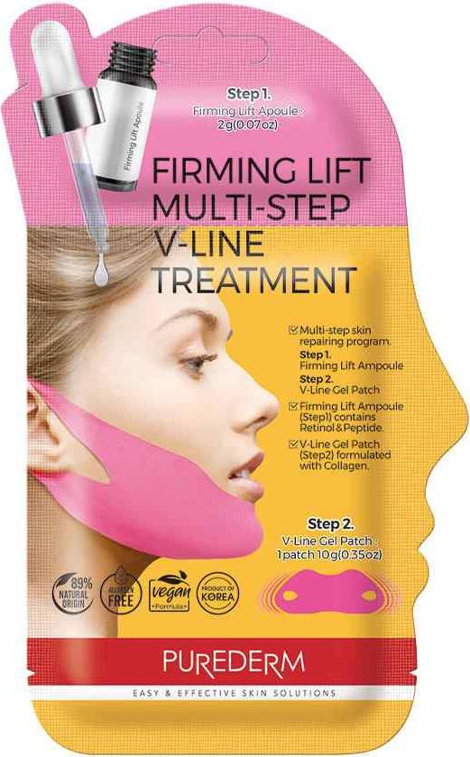 Φωτογραφία προϊόντος: PUREDERM Firming Lift Multi-Step V-Line Μάσκα Προσώπου για Σύσφιξη 12g
