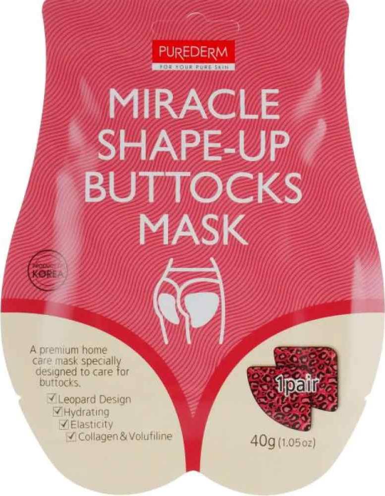 Φωτογραφία προϊόντος: PUREDERM Miracle Shape-Up Buttocks Mask – Μάσκα ανόρθωσης & σύσφιξης γλουτών (1 ζεύγος)