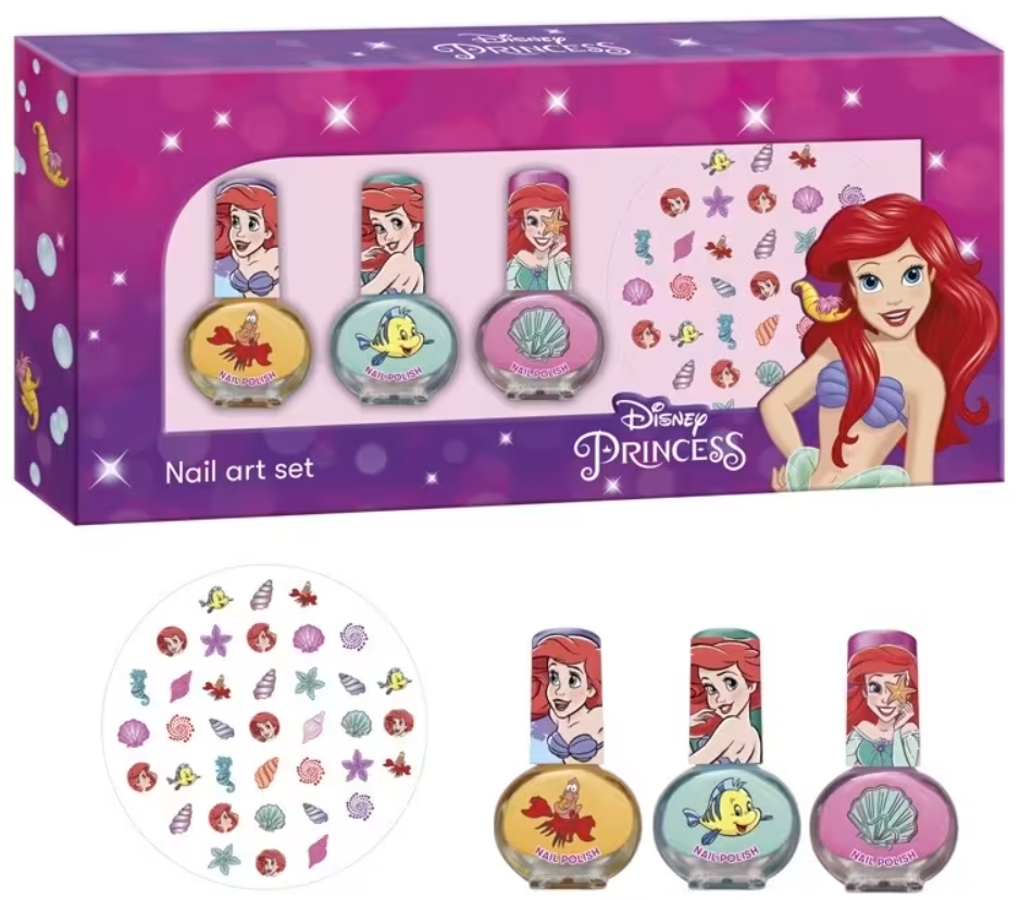 Φωτογραφία προϊόντος: Disney Princess Ariel Nail Set Παιδικό Σετ Μανικιούρ