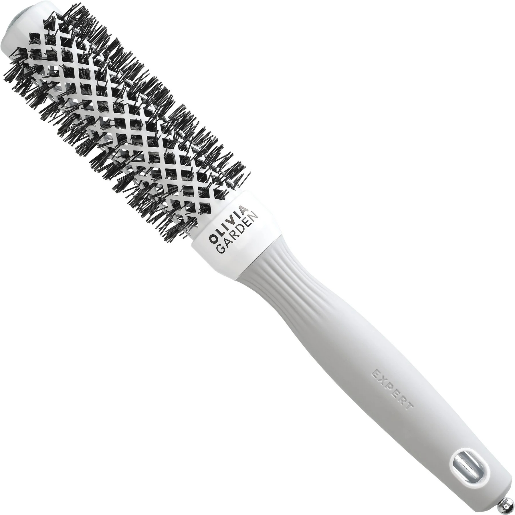 Φωτογραφία προϊόντος: Κεραμική Βούρτσα Olivia Garden Blowout Shine White & Grey 25mm
