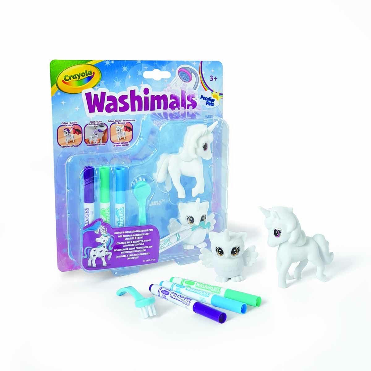 Φωτογραφία προϊόντος: Trudi Σετ ζωγραφικής Crayola Washimals με 2 φιγούρες