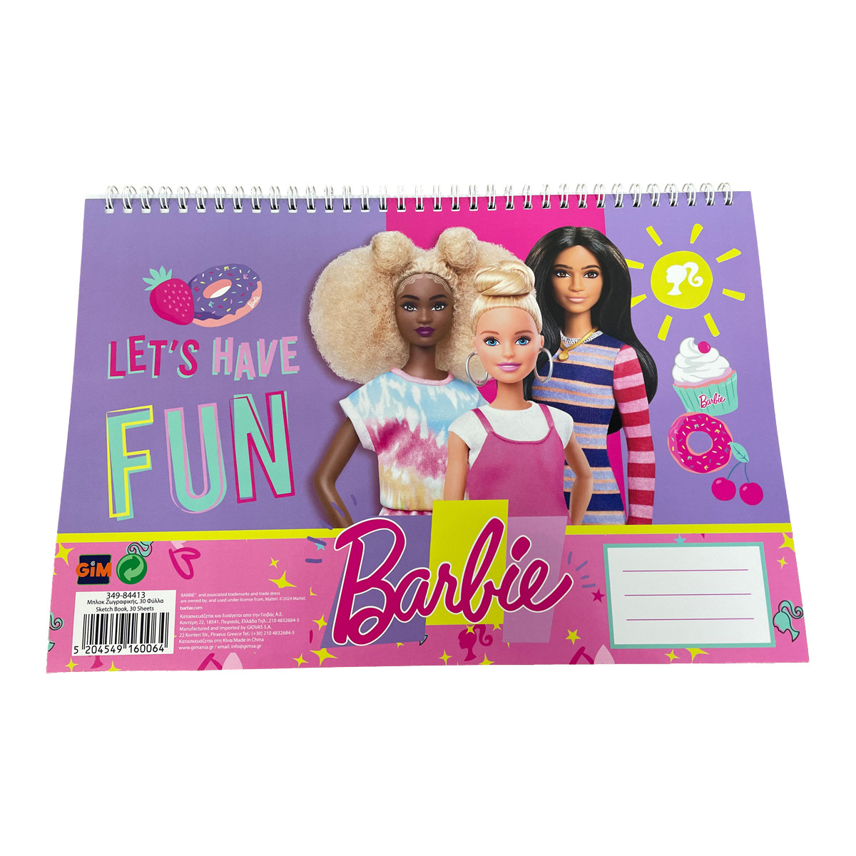 Φωτογραφία προϊόντος: Μπλοκ ζωγραφικής Α4 Barbie
