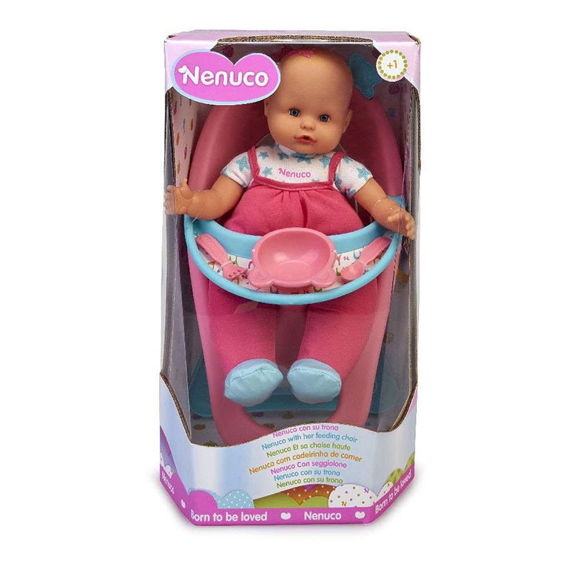 Φωτογραφία προϊόντος: Κούκλα Nenuco Baby με καρεκλάκι φαγητού
