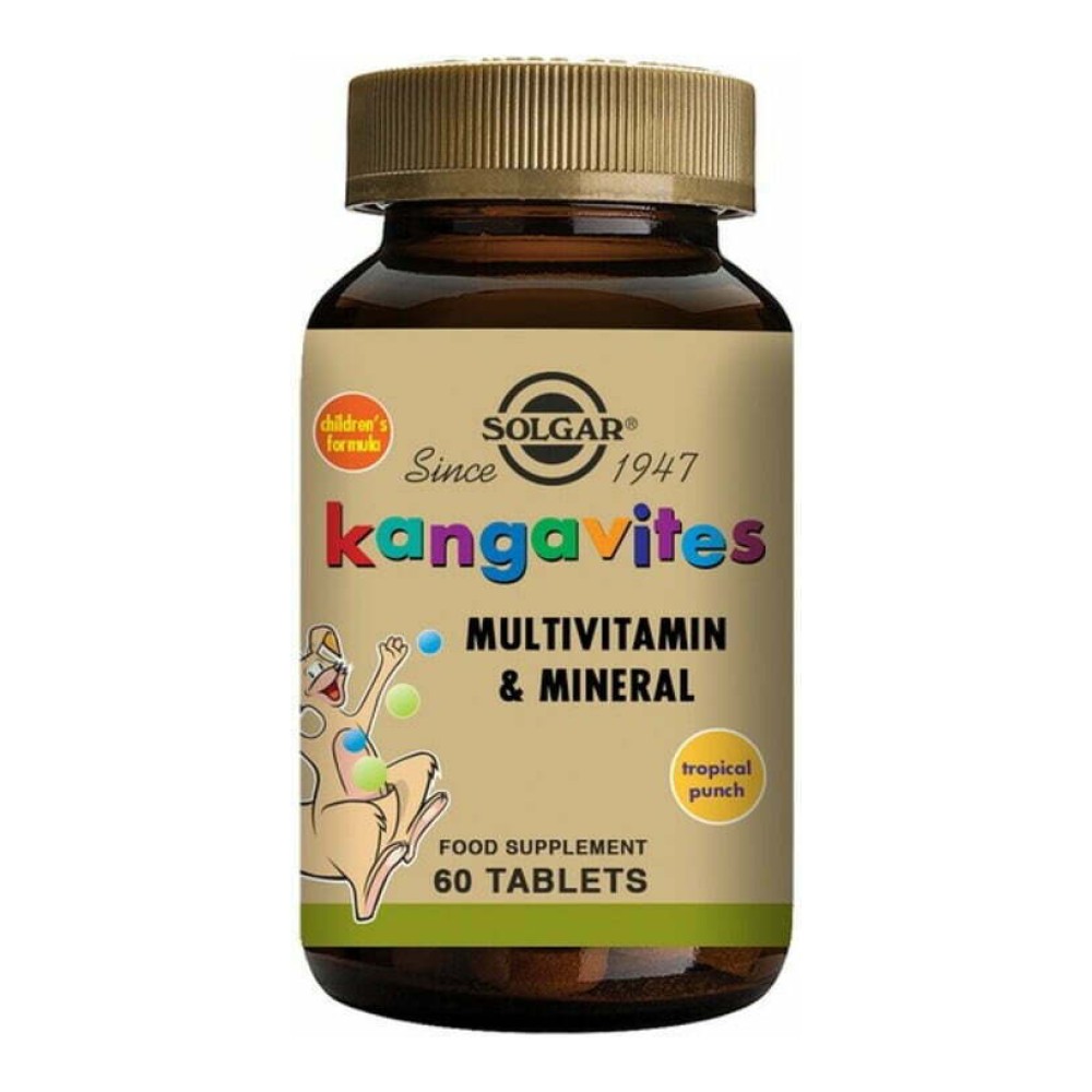 Φωτογραφία προϊόντος: Solgar Kangavites Formula Tropical Punch (60 chew.tabs) – Πολυβιταμίνη & Μέταλλα για Παιδιά