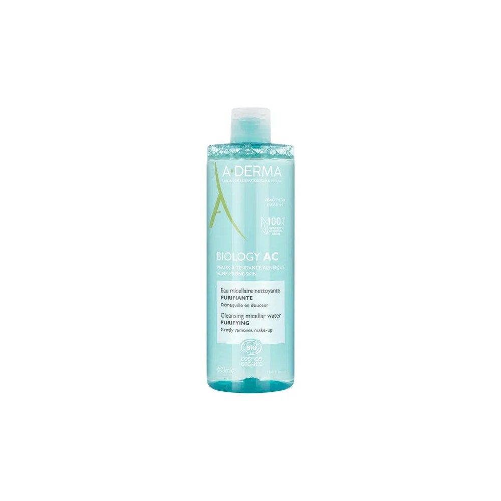 Φωτογραφία προϊόντος: A-Derma Biology AC Organic Purifying Cleansing Micellar Water για Πρόσωπο και Μάτια 400ml