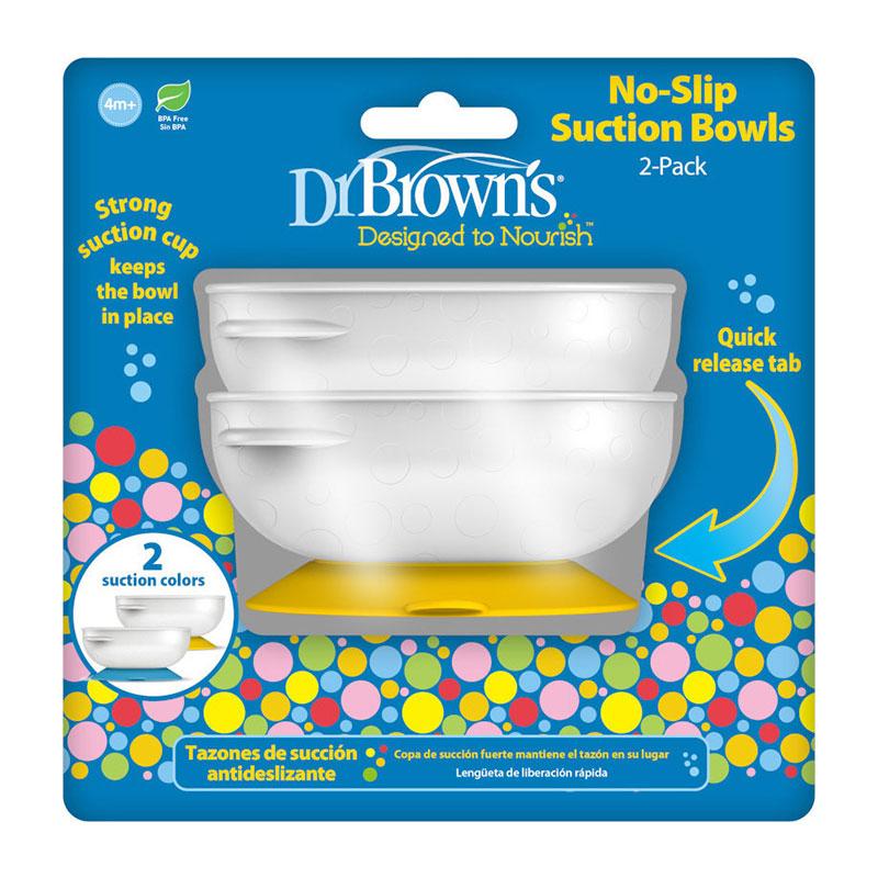 Φωτογραφία προϊόντος: DR BROWNS Dr Brown’s Μπωλ Φαγητού Αντιολισθητικό Λευκό Με Βεντούζα 2τμχ