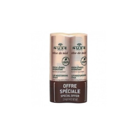 Φωτογραφία προϊόντος: Nuxe PROMO Reve de Miel Levres Lip Moisturizing Ενυδατικό Stick Χειλιών 2x4gr