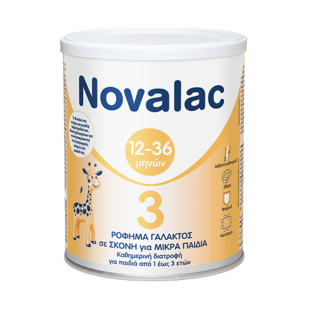 Φωτογραφία προϊόντος: Novalac 3 Γάλα 3ης Βρεφικής Ηλικίας Γεύση Βανίλια 400gr