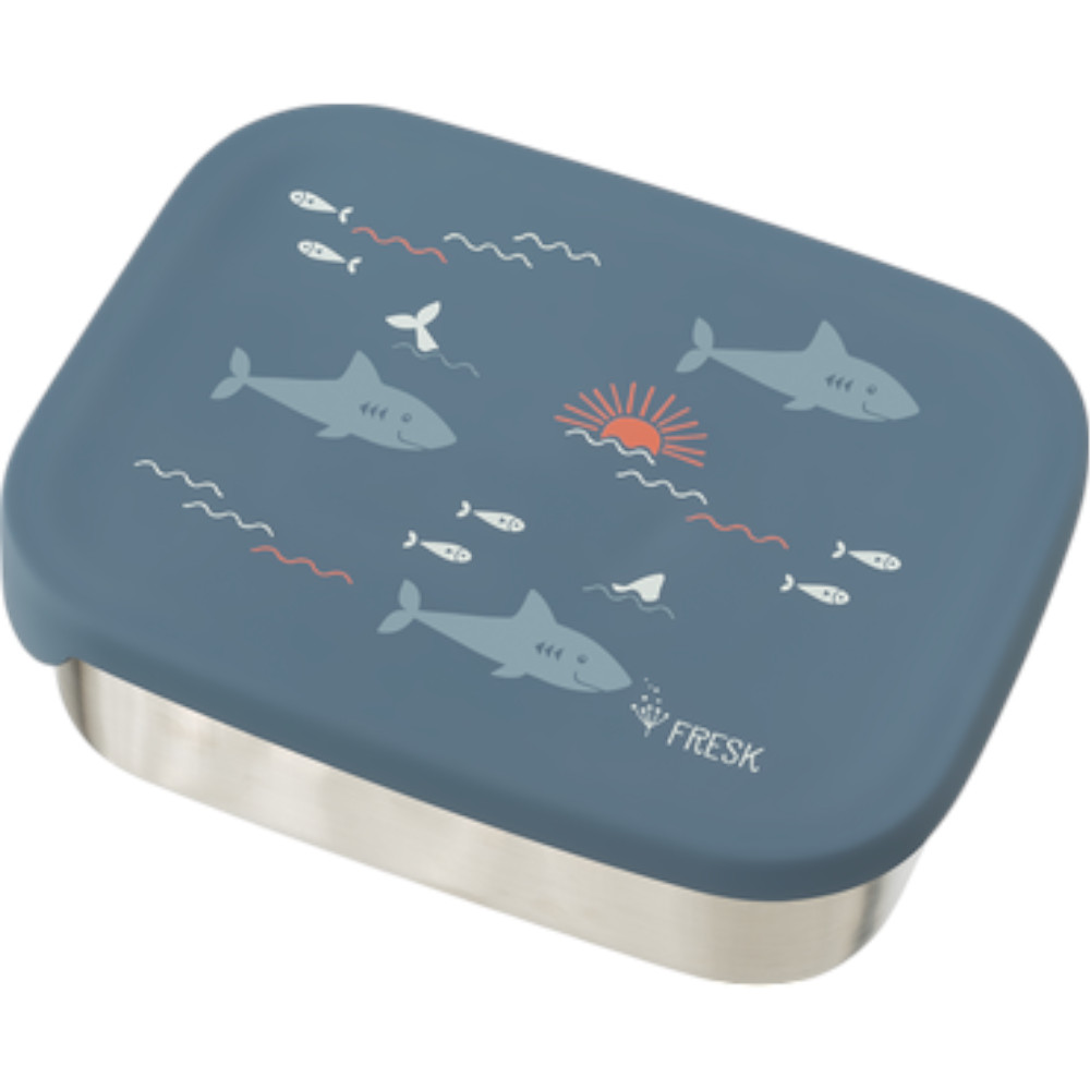 Φωτογραφία προϊόντος: Blue Shark, Δοχείο Φαγητού με καπάκι σιλικόνης- Fresk