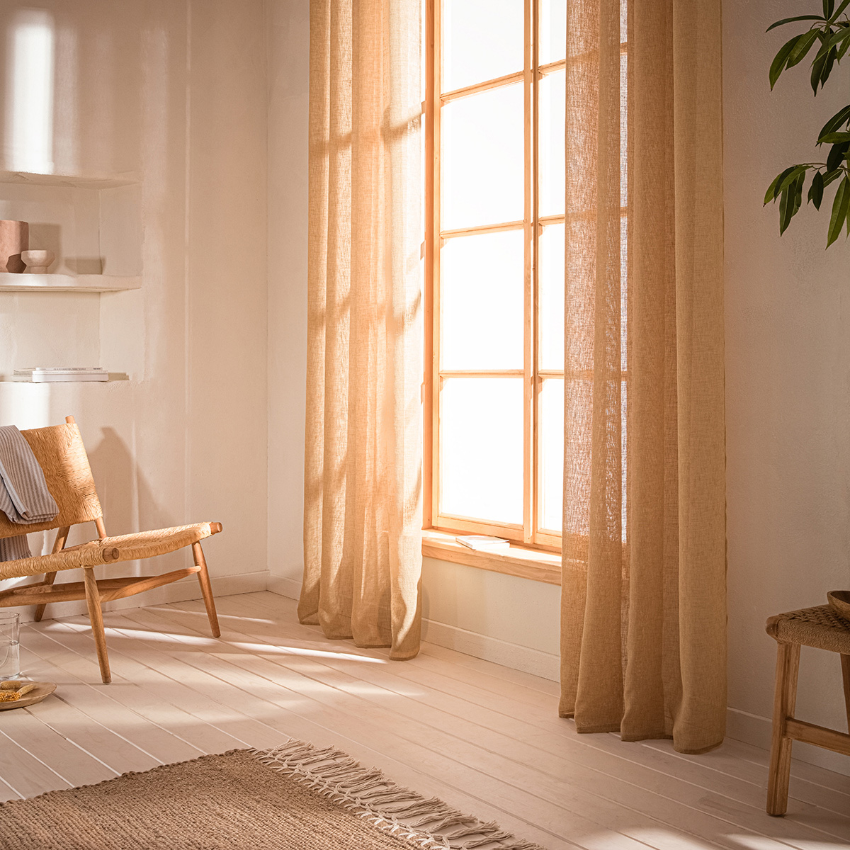 Φωτογραφία προϊόντος: GOFIS HOME ΚΟΥΡΤΙΝΑ ΜΕ ΤΡΟΥΚΣ 140x280cm COMBE JUTE