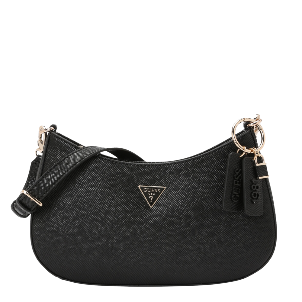 Φωτογραφία προϊόντος: Guess Noelle II Top Zip Shoulder Τσάντα Γυναικεία Black HWZG9672180
