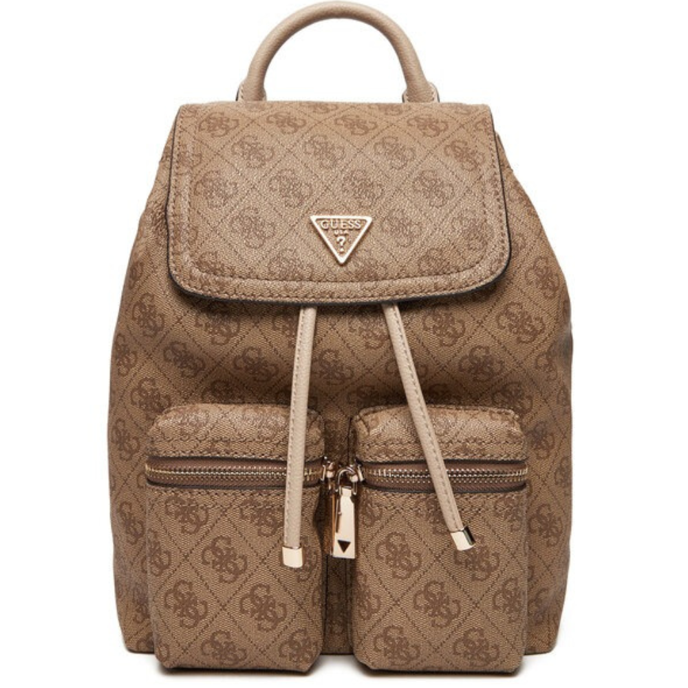 Φωτογραφία προϊόντος: Guess Manhattan Flap Backpack Latte Logo Τσάντα Γυναικεία HWSG7118310