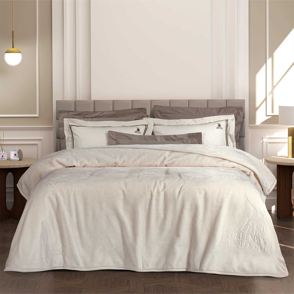 Φωτογραφία προϊόντος: G.P.C. POLO ΚΟΥΒΕΡΤΑ VELOUR SUPERSOFT ΥΠΕΡΔΙΠΛΗ 220x240 ESSENTIAL 3441 WHITE
