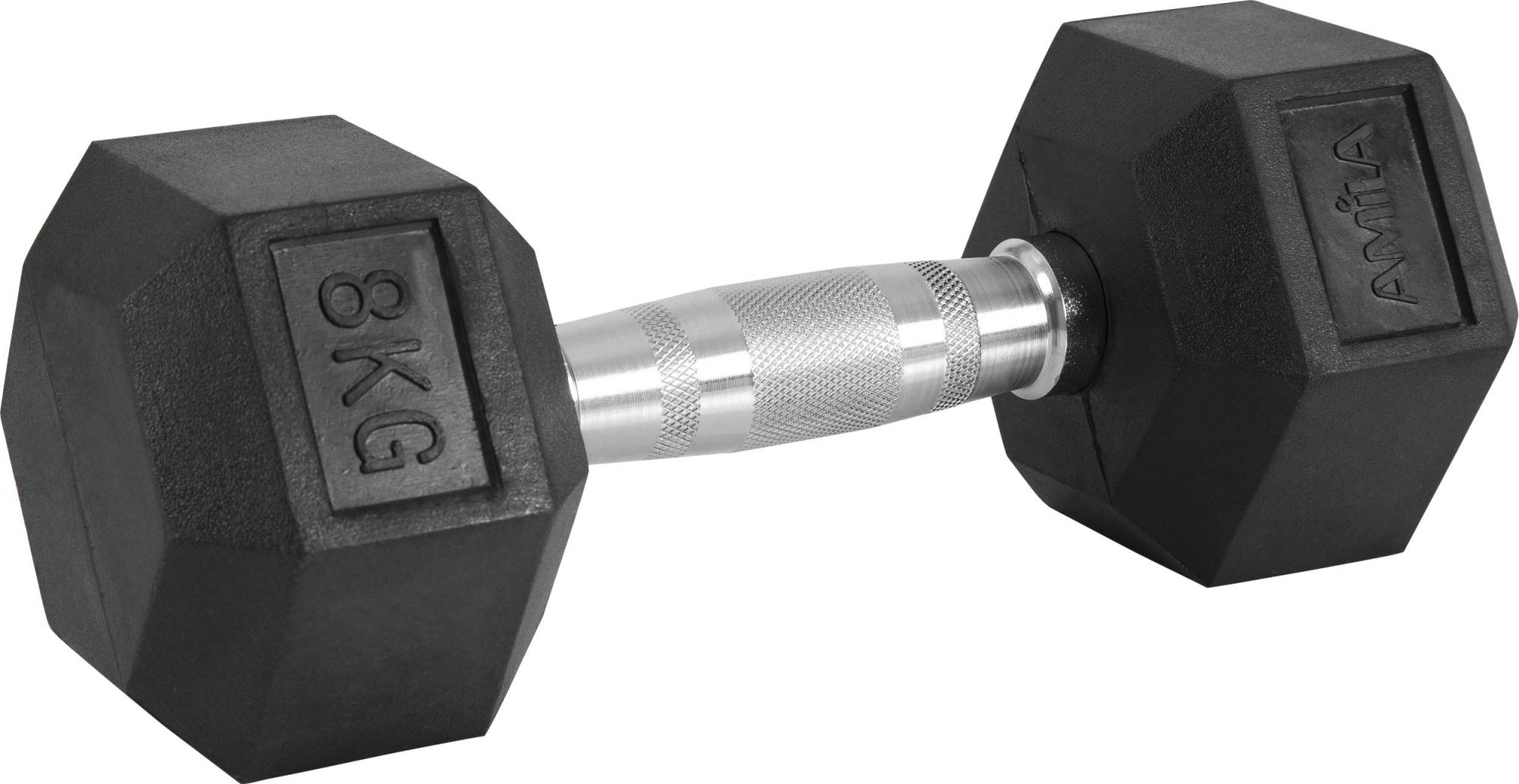 Φωτογραφία προϊόντος: Amila Αλτήρας Εξάγωνος Rubber Cover Class A - 8,0Kg (84538)