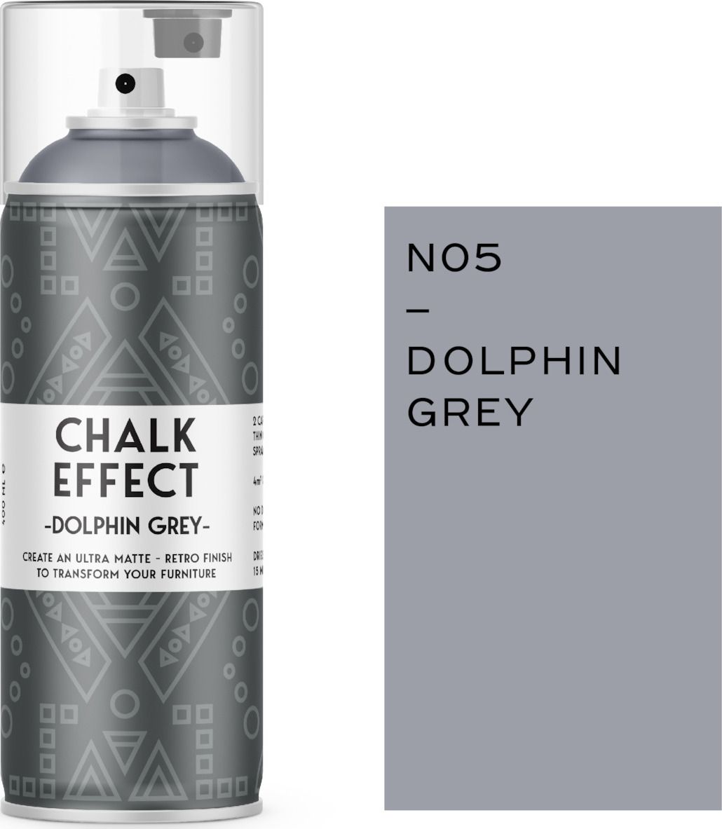Φωτογραφία προϊόντος: Cosmos Lac Chalk Effect Spray Paint 400ml No5 - Dolphin Grey