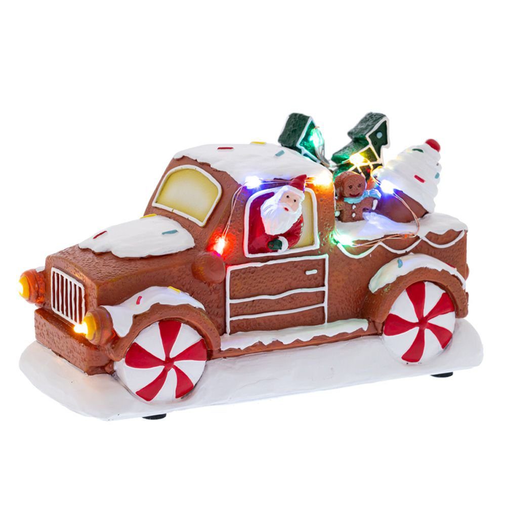 Φωτογραφία προϊόντος: Φωτιζόμενο Gingerbread Αμαξι με 18x10x11εκ και μπαταρίες