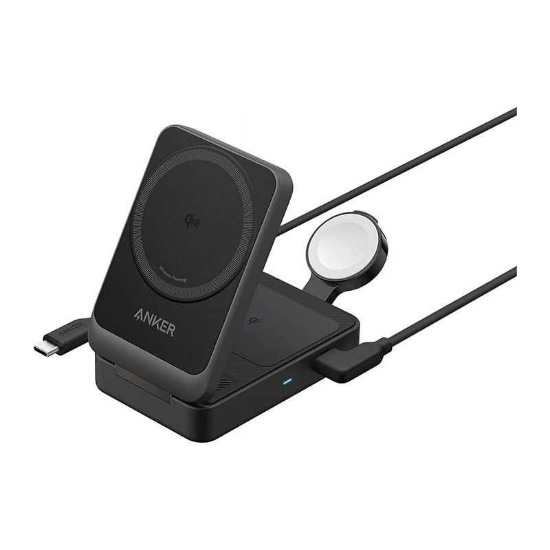 Φωτογραφία προϊόντος: ANKER MagGo 3-in-1 Charging Station Qi2 Certified 15W Black (B2557311)