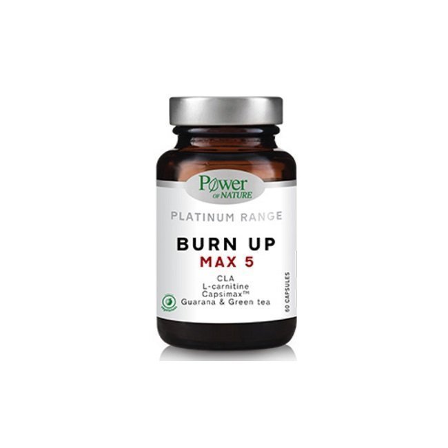 Φωτογραφία προϊόντος: POWER HEALTH Platinum Burnup Max-5 - Συμπλήρωμα διατροφής Με Ταρταρική L-Καρνιτίνη Για Την Ενίσχυση Της Λιπόλυσης Και Της Θερμογένεσης 60caps