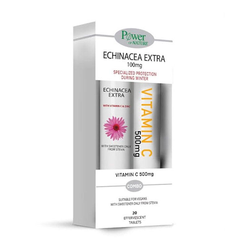 Φωτογραφία προϊόντος: Power Health Echinacea Extra 100mg 20 αναβράζοντα δισκία & Vitamin C 20 αναβράζοντα δισκία
