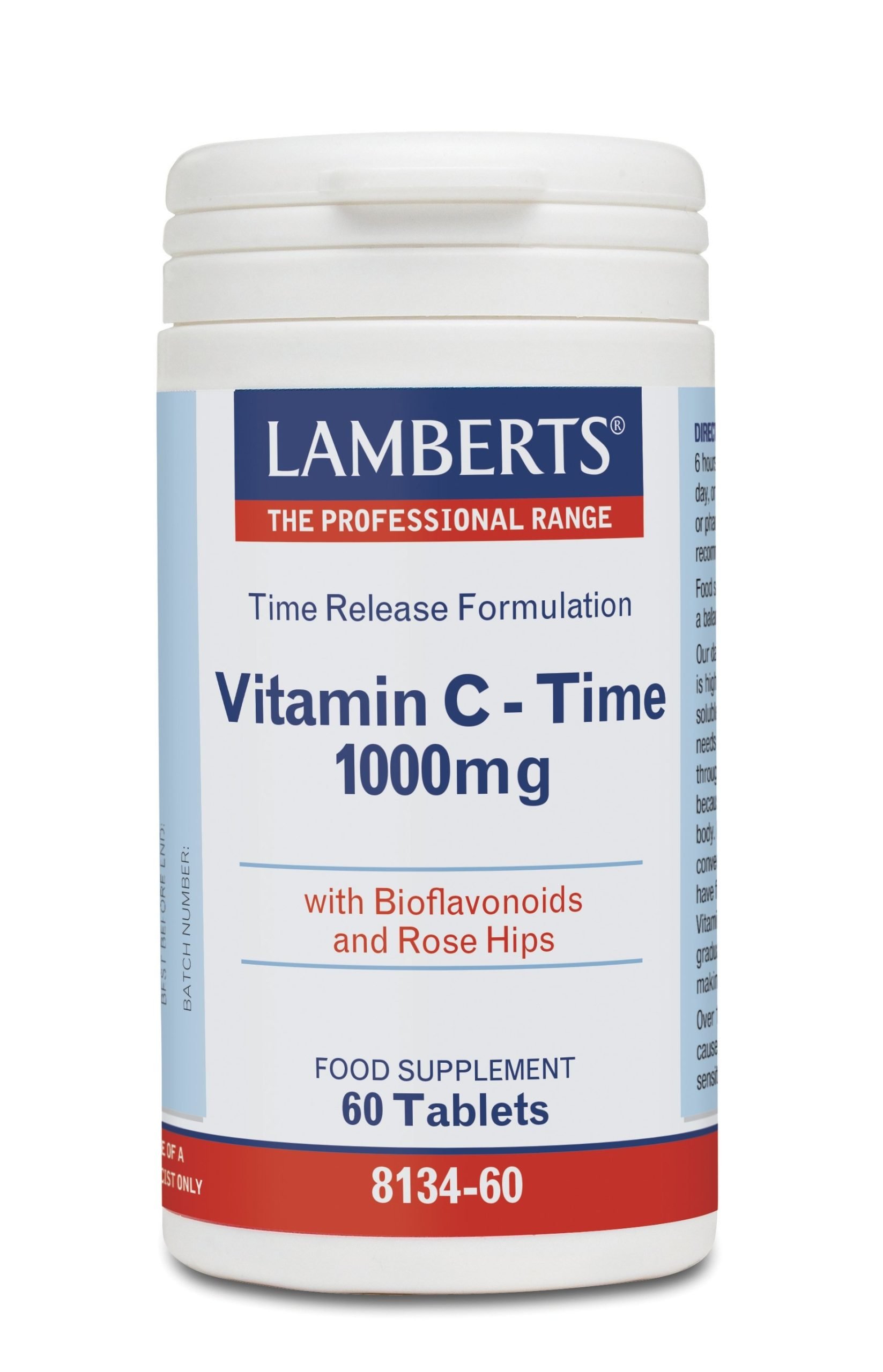 Φωτογραφία προϊόντος: LAMBERTS Vitamin C 1000mg Time Release 60tabs