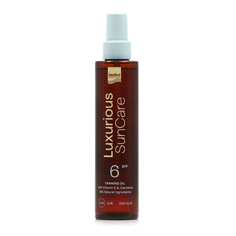 Φωτογραφία προϊόντος: Intermed Luxurious Sun Care Tanning Oil SPF6 Ξηρό Αντηλιακό Λάδι 200ml