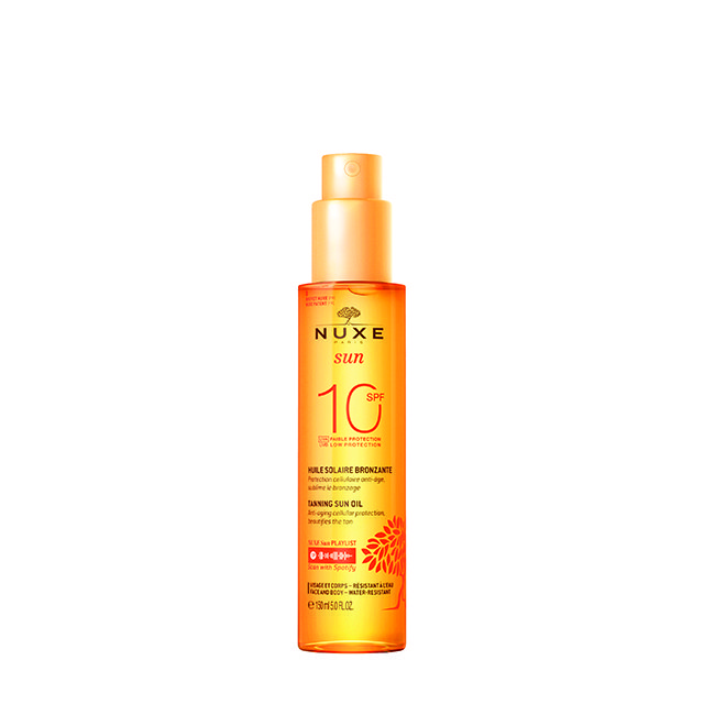 Φωτογραφία προϊόντος: NUXE Sun Tanning Oil, Λάδι Μαυρίσματος Για Πρόσωπο &amp; Σώμα SPF10, 150ml