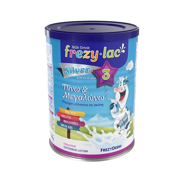 Φωτογραφία προϊόντος: Frezyderm Frezylac Silver 3, Ρόφημα Αγελαδινού Γάλακτος σε σκόνη από τον 12 μήνα 400gr