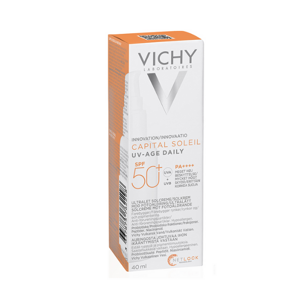 Φωτογραφία προϊόντος: Vichy Capital Soleil SPF50+ Uv-Age Daily Αντηλιακή Προσώπου Κατά της Φωτογήρανσης 40ml