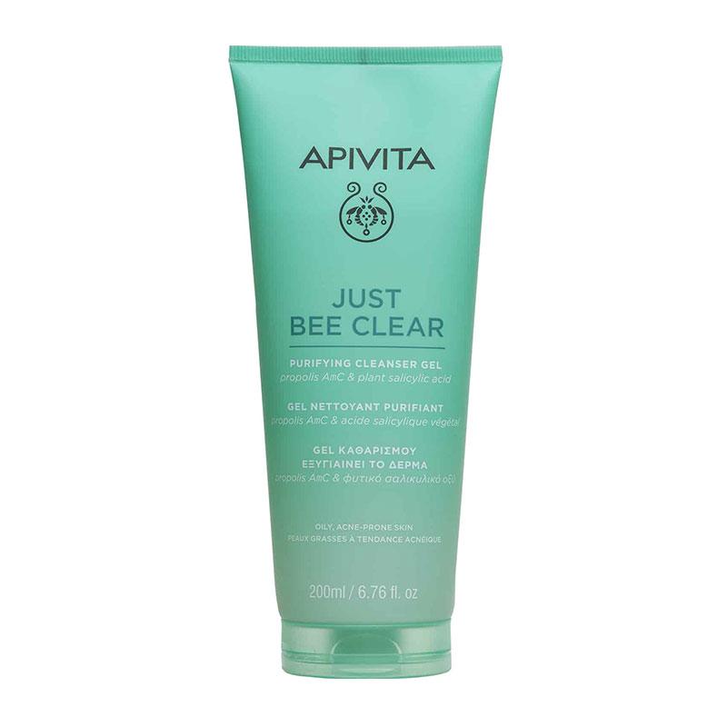 Φωτογραφία προϊόντος: Apivita Just Bee Clear Gel Καθαρισμού Με Πρόπολη AmC & Φυτικό Σαλικυλικό Οξύ 200ml.
