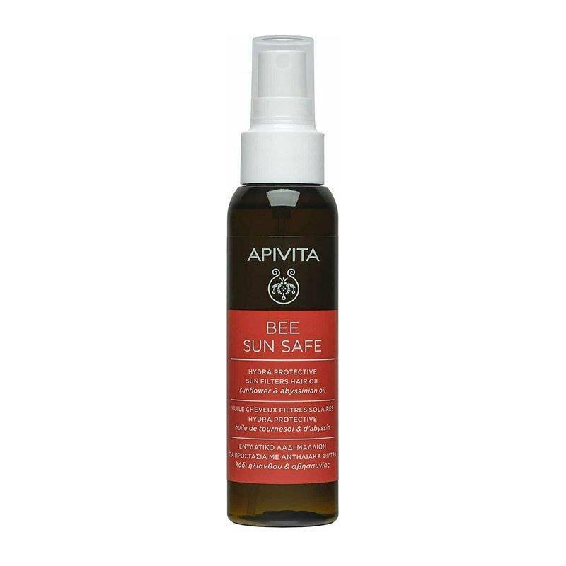 Φωτογραφία προϊόντος: Apivita Bee Sun Safe Hydra Protective Hair Oil Ενυδατικό Λάδι Για Τα Μαλλιά Με Αντηλιακά Φίλτρα Ηλίανθου και Αβησσυνίας, 100ml