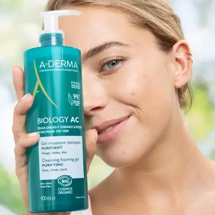 Φωτογραφία προϊόντος: Aderma A-Derma Gel Καθαρισμού Biology Ac για Λιπαρές Επιδερμίδες 400ml