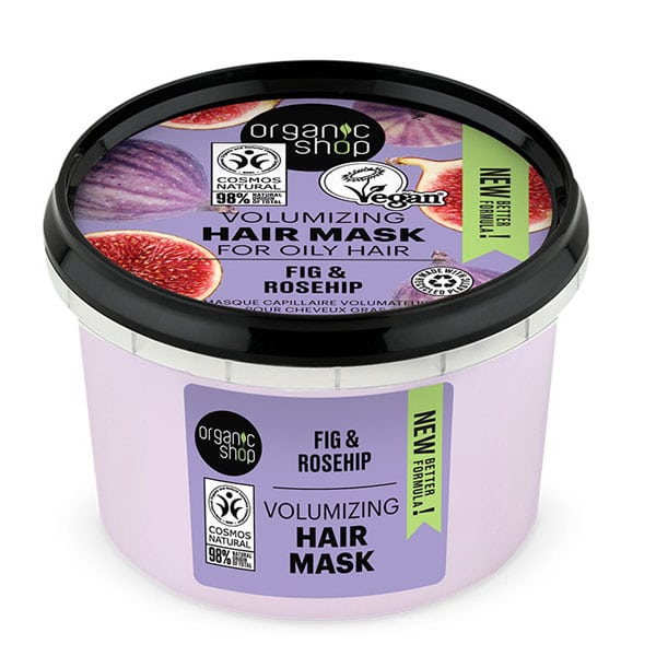 Φωτογραφία προϊόντος: ORGANIC SHOP Volumizing Hair Mask Μάσκα Όγκου για Λιπαρά Μαλλιά, 250ml