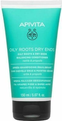 Φωτογραφία προϊόντος: APIVITA Oily Roots Dry Ends Balancing Conditioner Κρέμα Μαλλιών Εξισορρόπησης για Λιπαρές Ρίζες & Ξηρές Άκρες, με Τσουκνίδα & Πρόπολη, 150ml