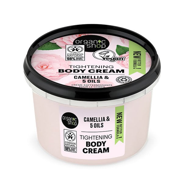 Φωτογραφία προϊόντος: ORGANIC SHOP Tightening Body Cream Camelia &amp; 5 Oils Κρέμα Σώματος, 250ml