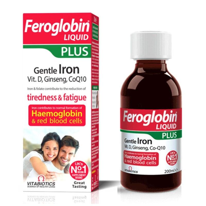 Φωτογραφία προϊόντος: Vitabiotics Feroglobin Liquid Plus Gentle Iron, Vit D, Ginseng, CoQ10 200ml