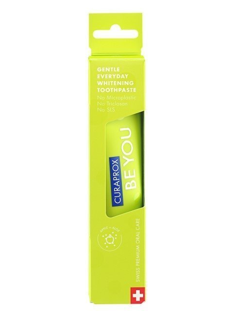 Φωτογραφία προϊόντος: CURAPROX Be You Gentle Everyday Whitening Toothpaste, Μήλο &amp; Αλόη Οδοντόκρεμα Φυσικής Λεύκανσης 60ml