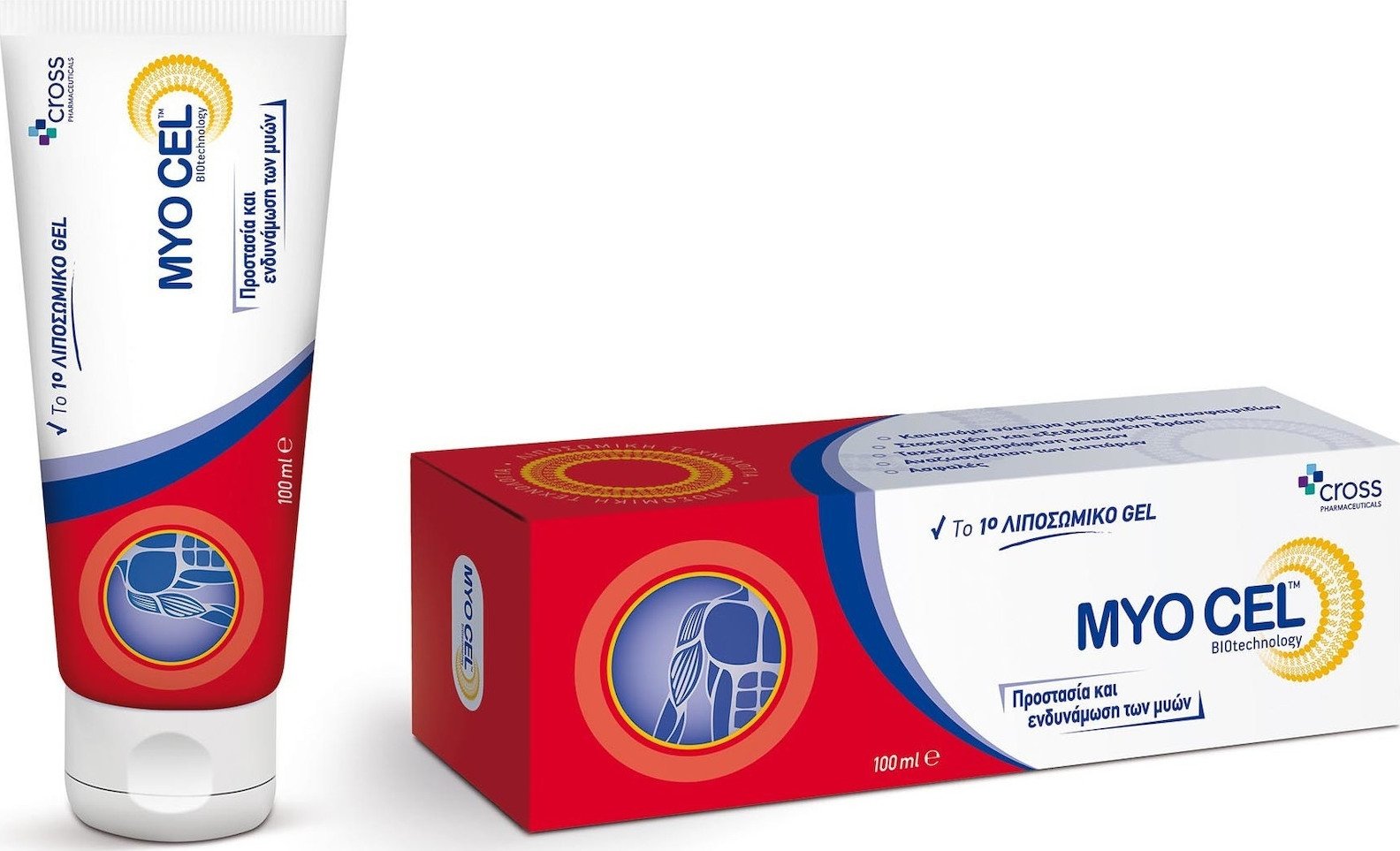 Φωτογραφία προϊόντος: CROSS Pharmaceuticals Myo Cel Λιποσωμικό Τζελ Για Προστασία &amp; Ενδυνάμωση Των Μυών, 100ml