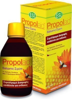 Φωτογραφία προϊόντος: ESI Propolaid Balsamic Syrup Σιρόπι για Ανακούφιση του Βήχα &amp; του Κρυολογήματος, 180ml