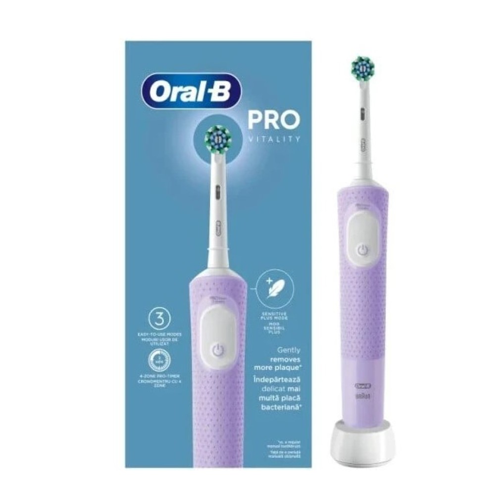 Φωτογραφία προϊόντος: Oral-B Vitality Pro Protect X Clean Ηλεκτρική Οδοντόβουρτσα Lilac Mist 1τμχ