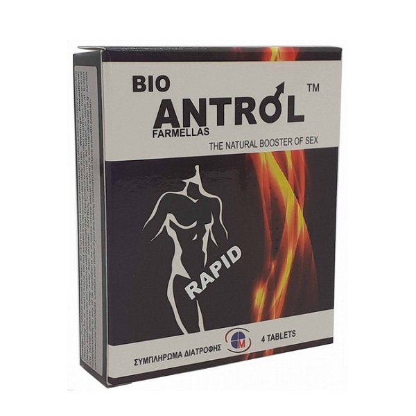 Φωτογραφία προϊόντος: Medichrom Bio Antrol Farmellas Συμπλήρωμα Διατροφής - Φυσικός Ενισχυτής του Sex, 4Tabs.