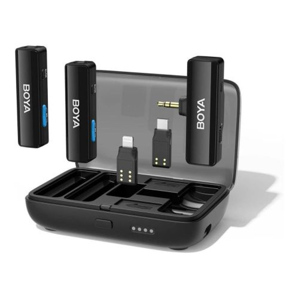 Φωτογραφία προϊόντος: BOYALINK V2 Mobile Wireless Mic for Android USB-C iPhone IOS and 3,5 TRS (laptop) 2 person vlog