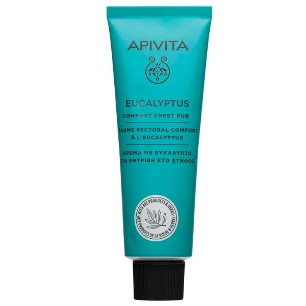 Φωτογραφία προϊόντος: Apivita Eucalyptus Comfort Chest Rub Κρέμα Με Ευκάλυπτο Για Εντριβή Στο Στήθος 50ml