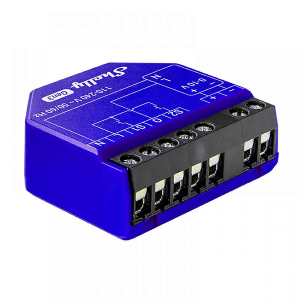 Φωτογραφία προϊόντος: Elvhx 3800235261750 | Shelly Dimmer 0/1-10V PM Gen3 - EAN 3800235261750